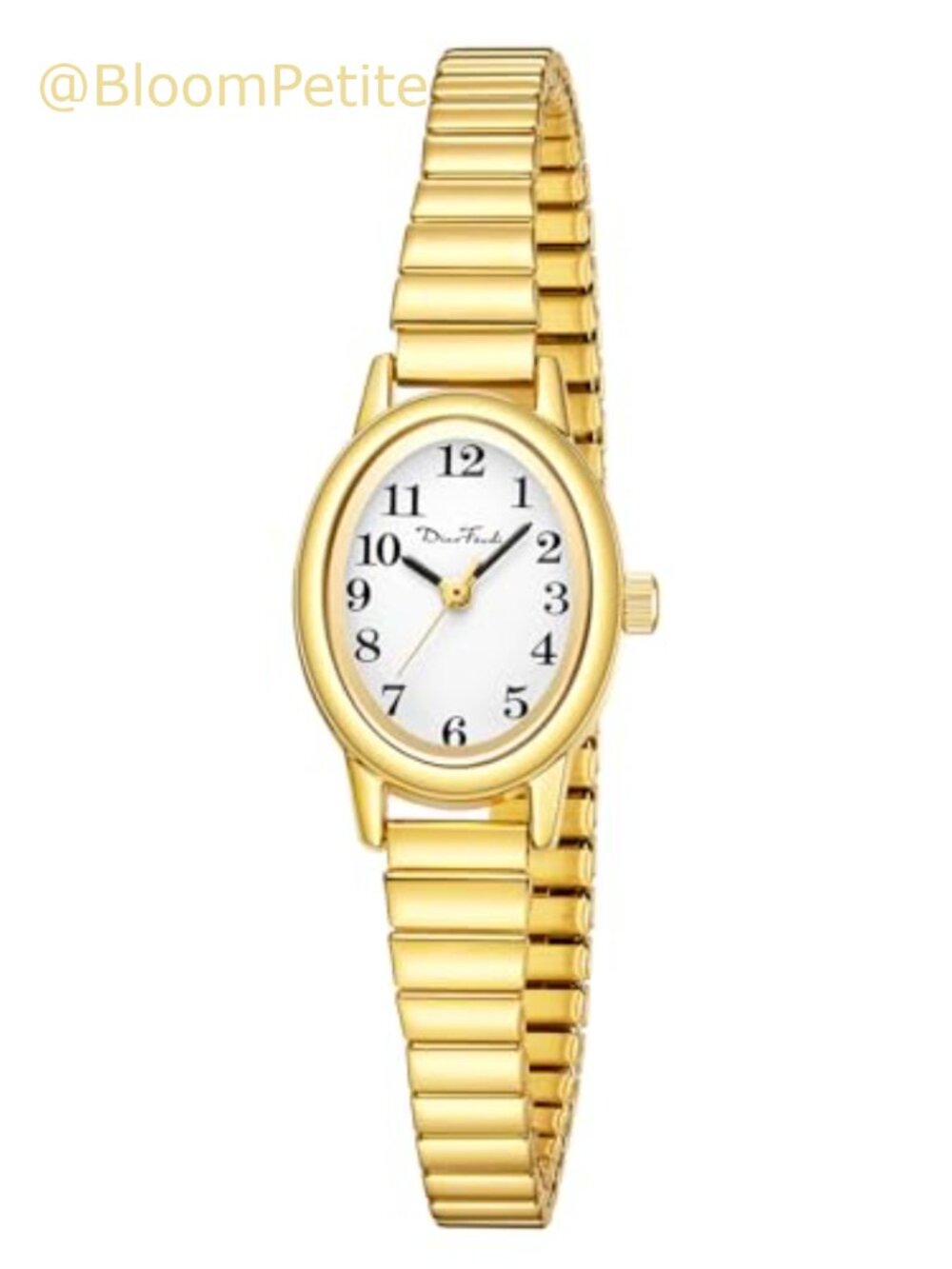 Gold Tone Women's Watch Expansion Band Japanese Quartz Water Resistant